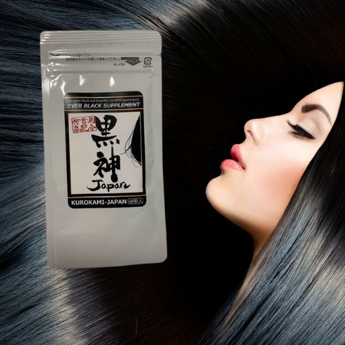 髪をいたわり、白髪の悩みをケアヘアケアサプリ黒髪JAPAN（くろかみジャパン）昆布パウダー黒ゴマセサミン